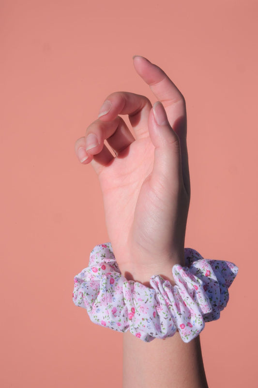 Scrunchie - Pink Ditsy
