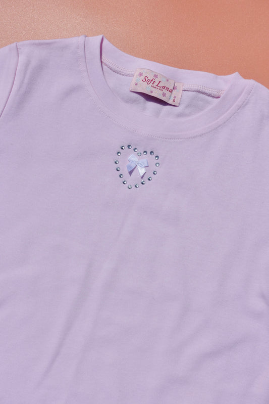 Heart Rhinestone Tee