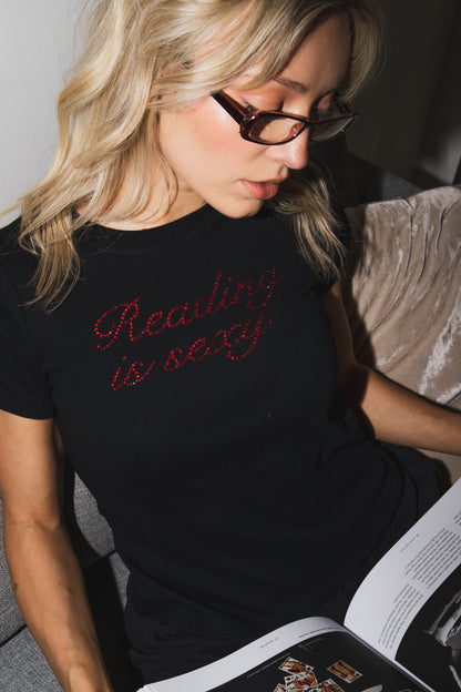 Reading is Sexy Rhinestone Tee